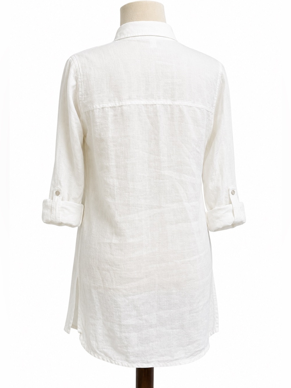 💥 Tahari 100% Linen Collared Tunic. - Picture 5 of 8